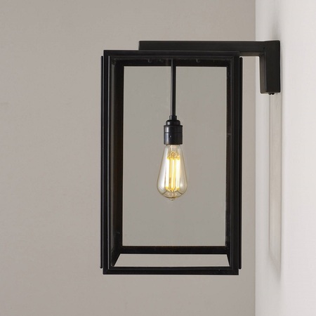 ORIGINAL BTC Portico Wall Light Weathered Brass, Clear Glass