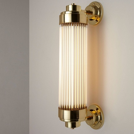 ORIGINAL BTC Pillar Offset Wall Light LED - Polished Brass