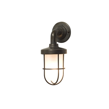 ORIGINAL BTC Miniature Weatherproof Ship's Well Glass - Weathered Brass Frosted Glass