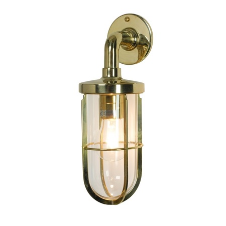Polished Brass, Clear Glass