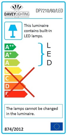ORIGINAL BTC Pillar LED Wall Light, 60/15cm