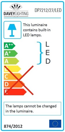 ORIGINAL BTC Pillar LED Wall Light, 27/7cm