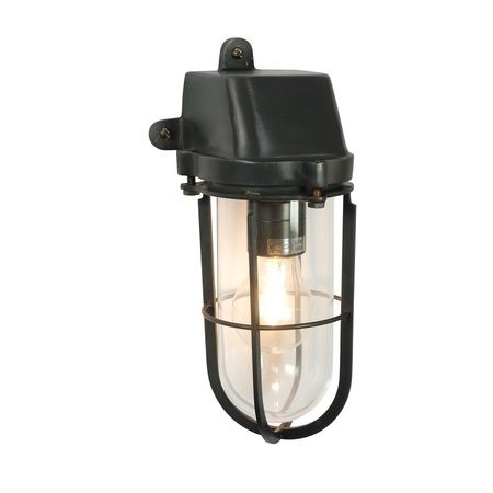ORIGINAL BTC Weatherproof Ship's Well Glass, Weathered Brass - Clear Glass