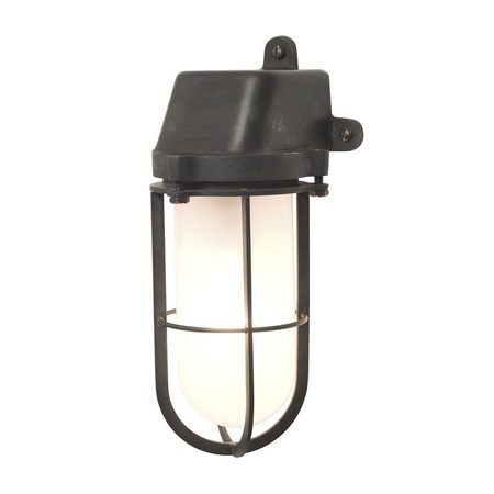 ORIGINAL BTC Weatherproof Ship's Well Glass, Weathered Brass - Frosted Glass