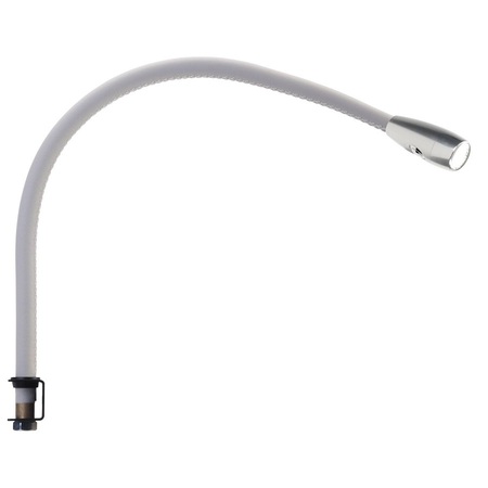 ORIGINAL BTC Jet Stream Over the Bedhead Light -  Clear anodised, off white