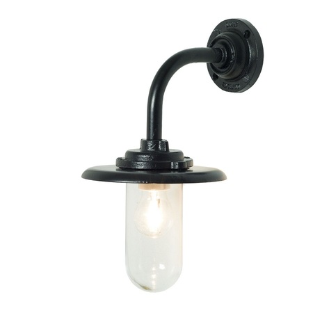 ORIGINAL BTC Exterior Bracket Light, 60W, Round - Black, Clear Glass