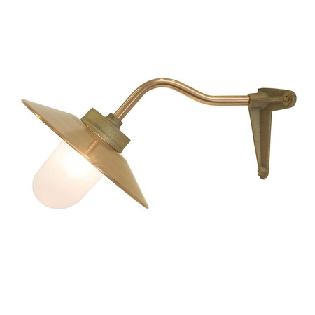 ORIGINAL BTC Exterior Bracket Light, Canted, Corner - Gunmetal, Frosted Glass