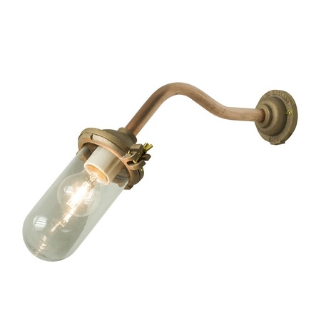 ORIGINAL BTC Exterior Bracket Light, No Ref, Canted, Round - Gunmetal, Clear Glass