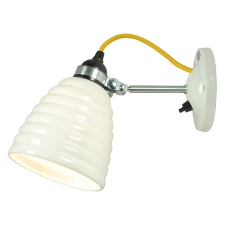 ORIGINAL BTC Hector Bibendum Wall Light, Switched - Natural white with yellow cable