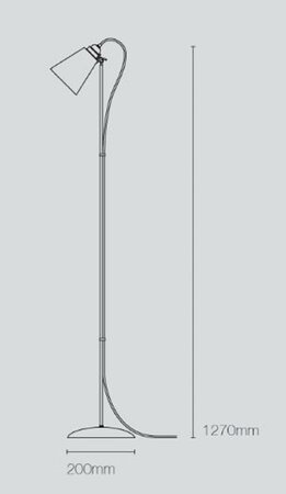 Original BTC Hector Medium Pleat  - Stehleuchte