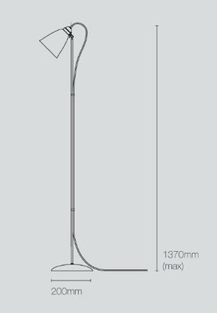 Original BTC Hector Medium Dome  - Stehleuchte