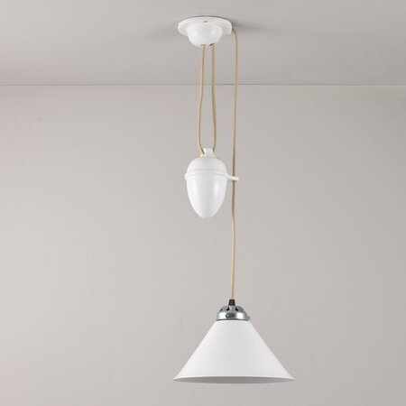 Original BTC Cobb Rise & Fall Small Pendant Light - Pendelleuchte - Naturweiß