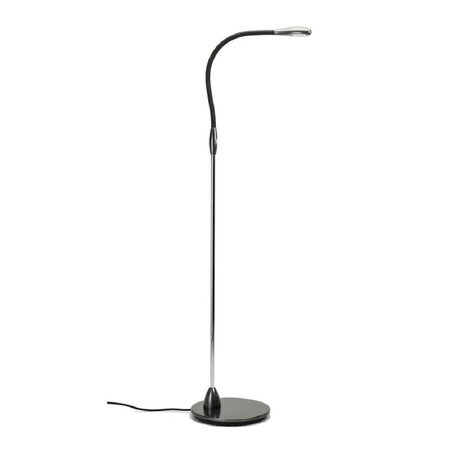 Original BTC Cirrus Floor Light - Stehleuchte - Eloxiertes Titan mit schwarzem Leder