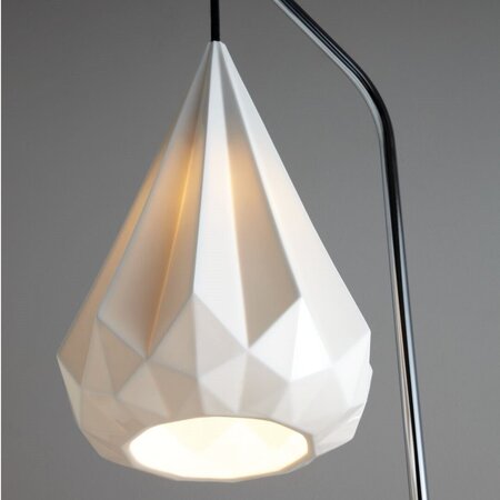 Original BTC Hatton 3 Floor Light, Black Braided Cable - Stehleuchte