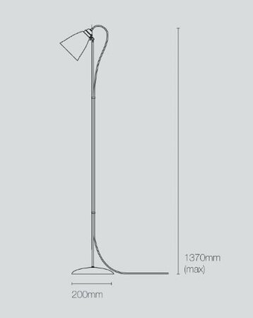 Original BTC Hector Metal Floor Light - Stehleuchte
