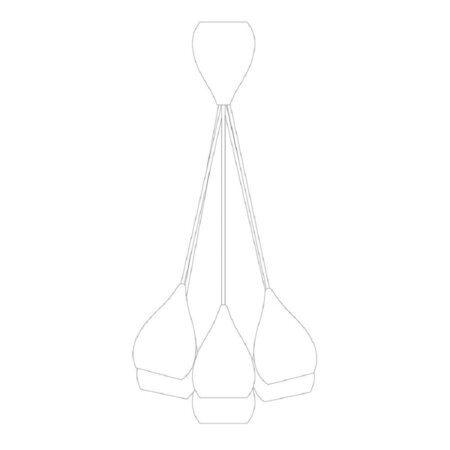 Original BTC Drop One Small Grouping of Six Pendant