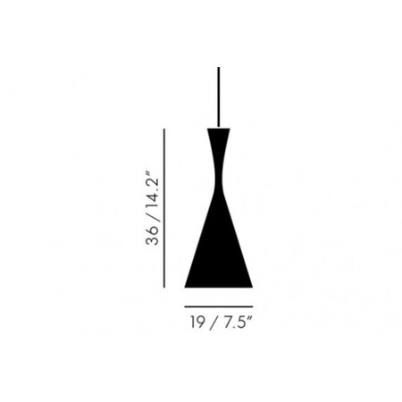 Tom Dixon Beat Shade Tall Hängeleuchte