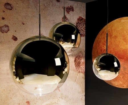 Tom Dixon Mirror Ball Gold Range Round Pendant System