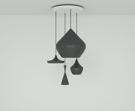 Tom Dixon Beat Black Range Round Pendant System