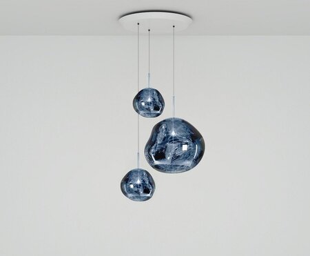 Tom Dixon Melt Smoke Trio Round Pendant System