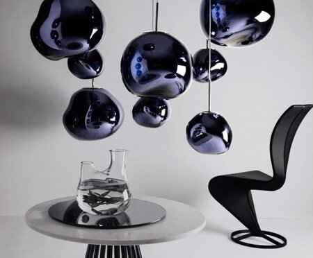 Tom Dixon Melt Mini Smoke Round Pendant System