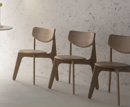 Tom Dixon Slab Chair with Upholstered - Natural