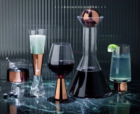 Tom Dixon Tank Champagne Glasses Copper X2