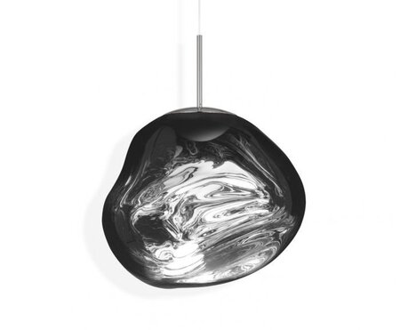 Tom Dixon Melt Led Pendant - CHROME - im eingeschalteten Zustand