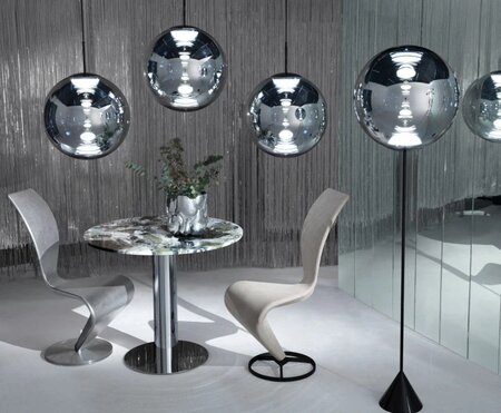 Tom Dixon Stehleuchte Globe Cone Chrom