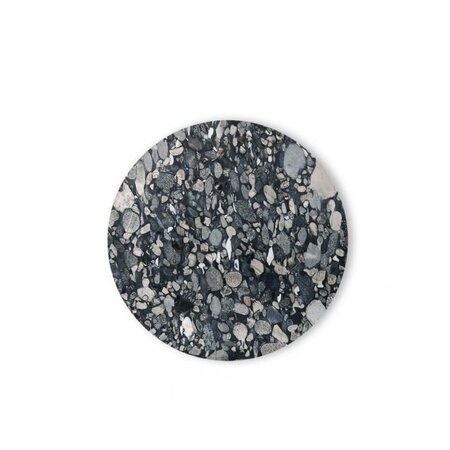 Tom Dixon Tube High Table Black Pebble Marble 900 mm