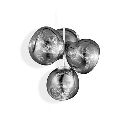 Tom Dixon Melt Chandelier - Kronleuchter - Chrome - Small