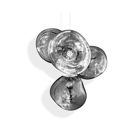 Tom Dixon Melt Chandelier - Kronleuchter - Chrome - Small