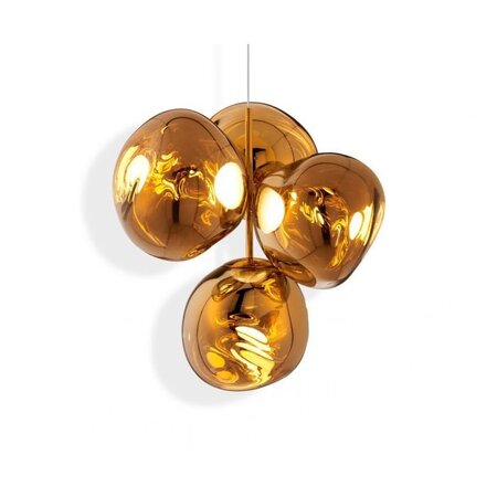 Tom Dixon Melt Chandelier - Kronleuchter - Gold - Small