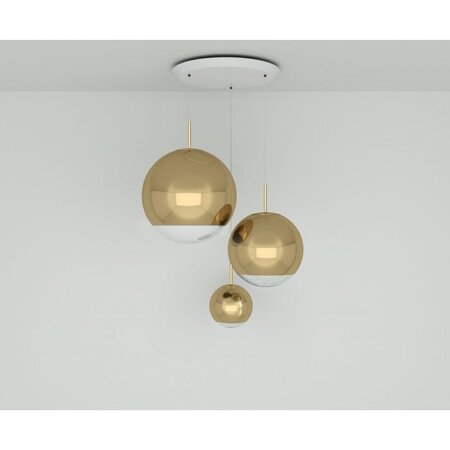 Tom Dixon Mirror ball Gold Range Round LED Pendant System - Pendelleuchten