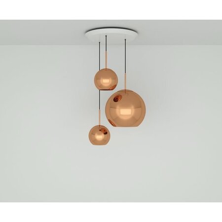 Tom Dixon Copper Trio Round LED Pendant System - Pendelleuchten