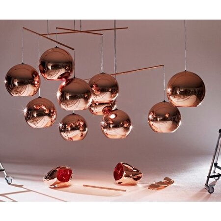 Tom Dixon Copper Trio Round LED Pendant System - Pendelleuchten