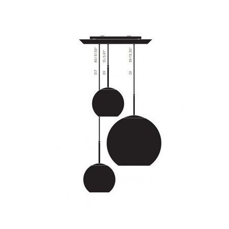 Tom Dixon Copper Trio Round LED Pendant System - Pendelleuchten