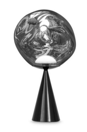 Tom Dixon  Melt Cone Fat Table Small LED - Tischleuchte - Silber