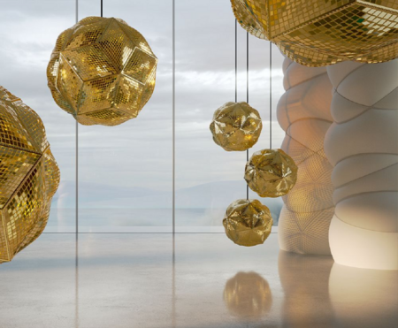 Tom Dixon  PUFF PENDANT SYSTEM ROUND TRIO - Pendelleuchte