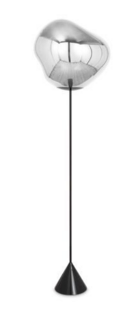 Tom Dixon Melt Cone Slim Floor LED - Stehleuchte - Silber