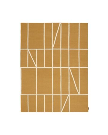Kvadrat AB13 - Teppich (0032 - Mustard/Beige)