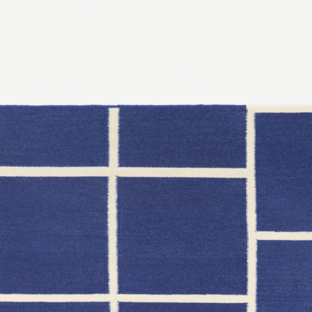 Kvadrat AB14 - Teppich (0011 - Blue/White)