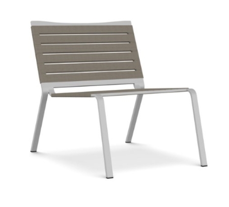 Kristalia Rest Loungestuhl - Riemen Beige - Alu