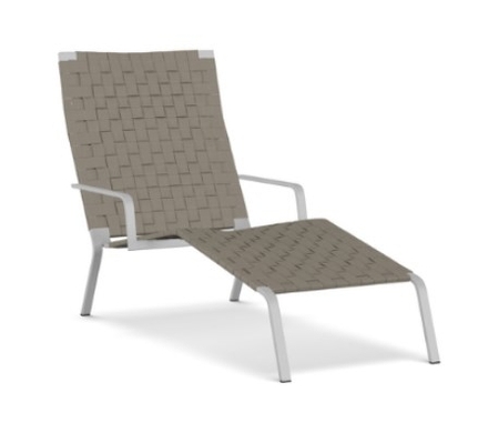 Kristalia Rest Chaiselongue - Riemen beige - Alu