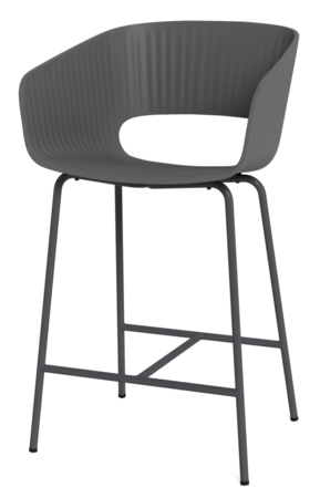 Montana-Marèe 402 Counter Stuhl-pulverbeschichtet - anthracite