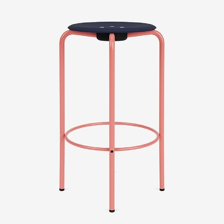 Montana-Kevi 2053-Counter-Hocker - pulverbeschichtet - rhubarb