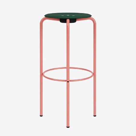 Montana-Kevi 2052-Barhocker pulverbeschichtet - rhubarb