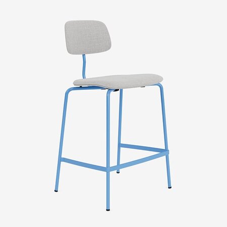 KEVI E2061 Counter - Vollgepolstert - Pulverbeschichtet - Azure 154 - Lasur Black 05 - Remix 123