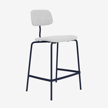 KEVI E2061 Counter - Vollgepolstert - Pulverbeschichtet - Shadow 147 - Lasur Black 05 - Hallingdal 116