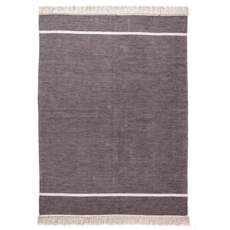 KUATRO Kilim Basic - Teppich - Grau